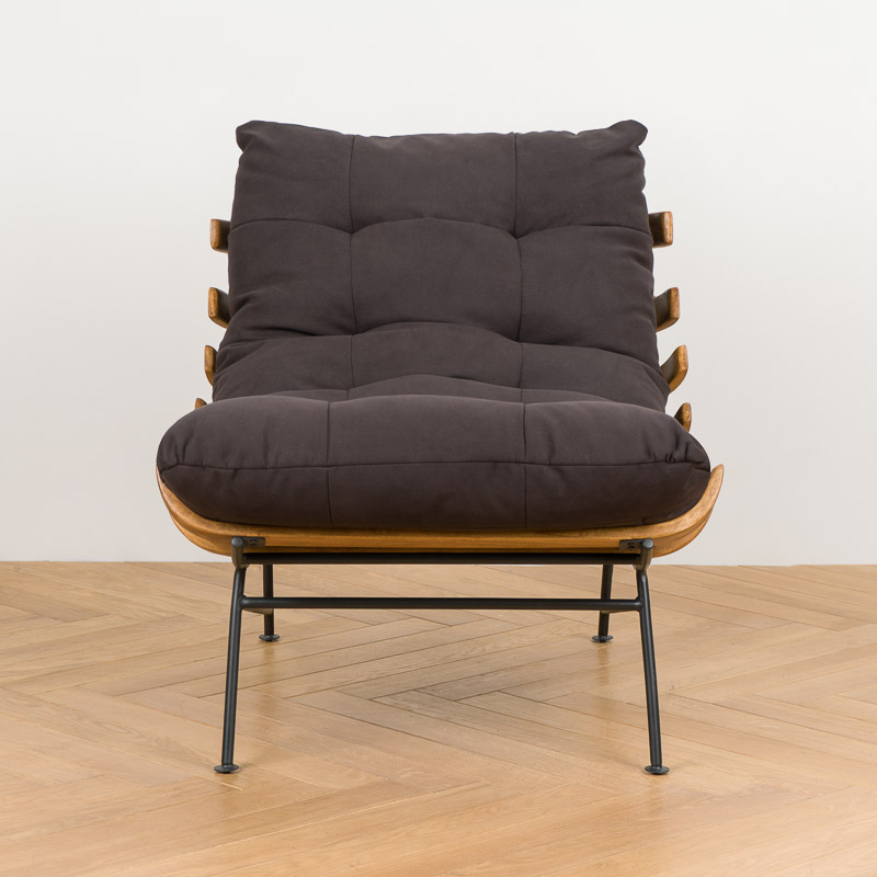 Capri Armchair, Black Matt Metal RM полиэстер Black Tech