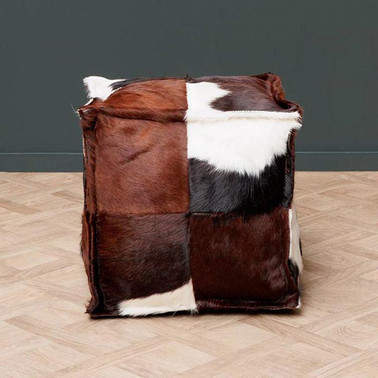 Marceau Footstool шкура Brown Cowskin